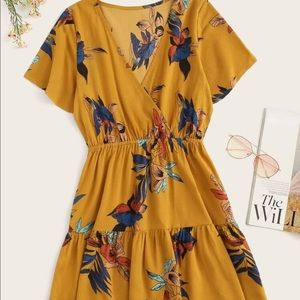 New! Yellow floral dress